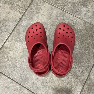 Red crocs